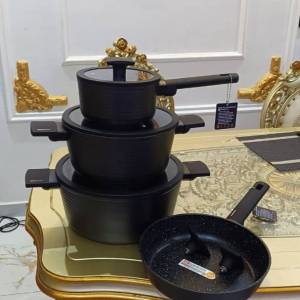9 Pcs UCC LIFE F0509 GRANITE COATING POT