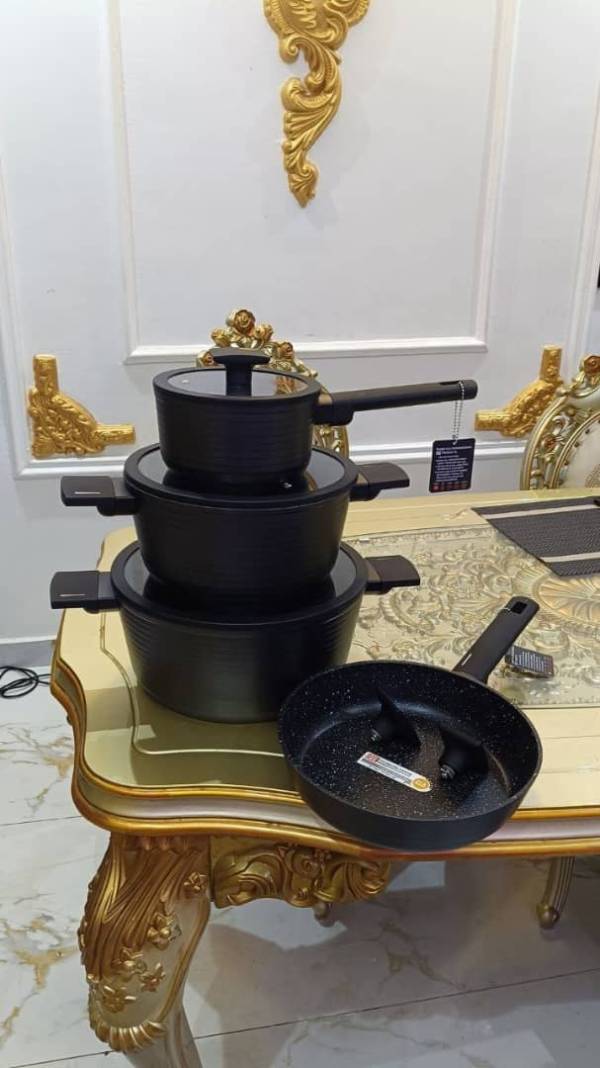 9 Pcs UCC LIFE F0509 GRANITE COATING POT