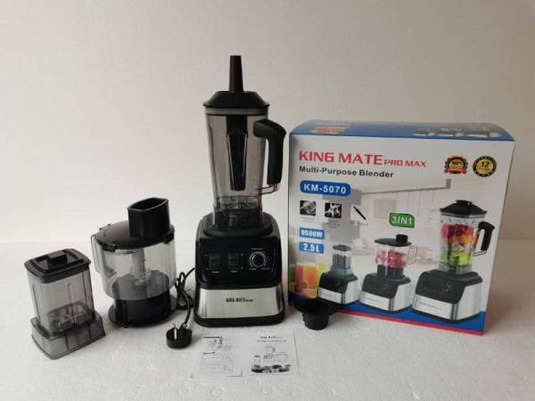 3 In 1 king Mate 5070 Copper Coil 9500 Watts Blender Copy