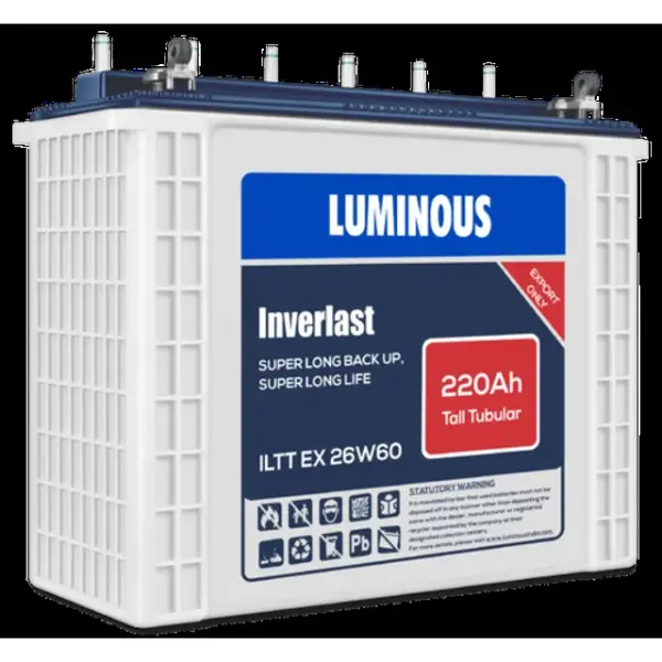 Luminous 220Ah/12V Tubular Battery